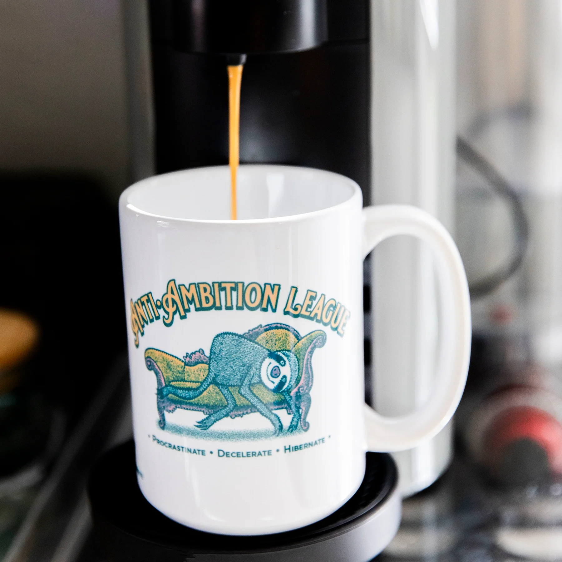 Anti-Ambition League Mug - Image 4