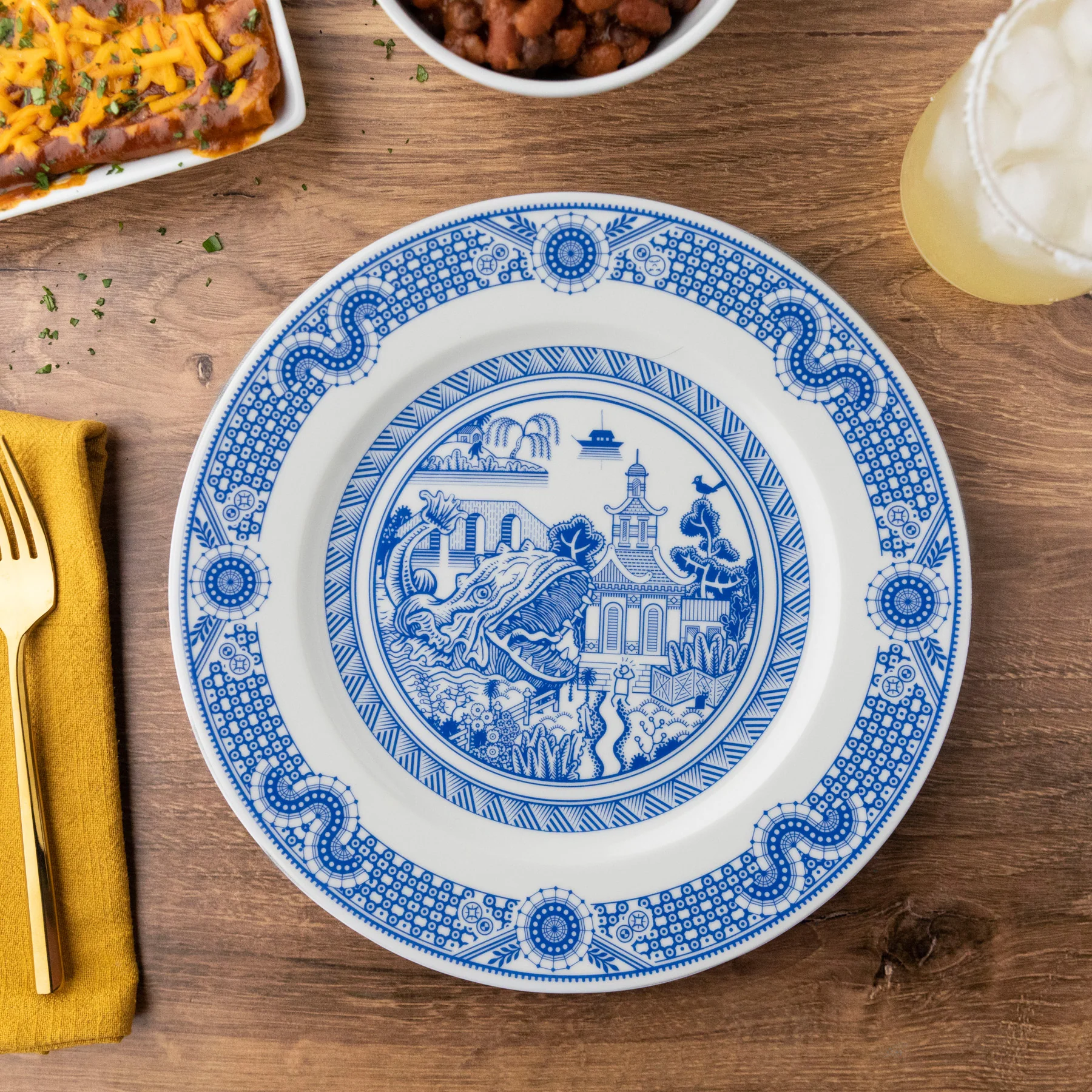 Sea Monster Dinner Plate 3 - Image 3