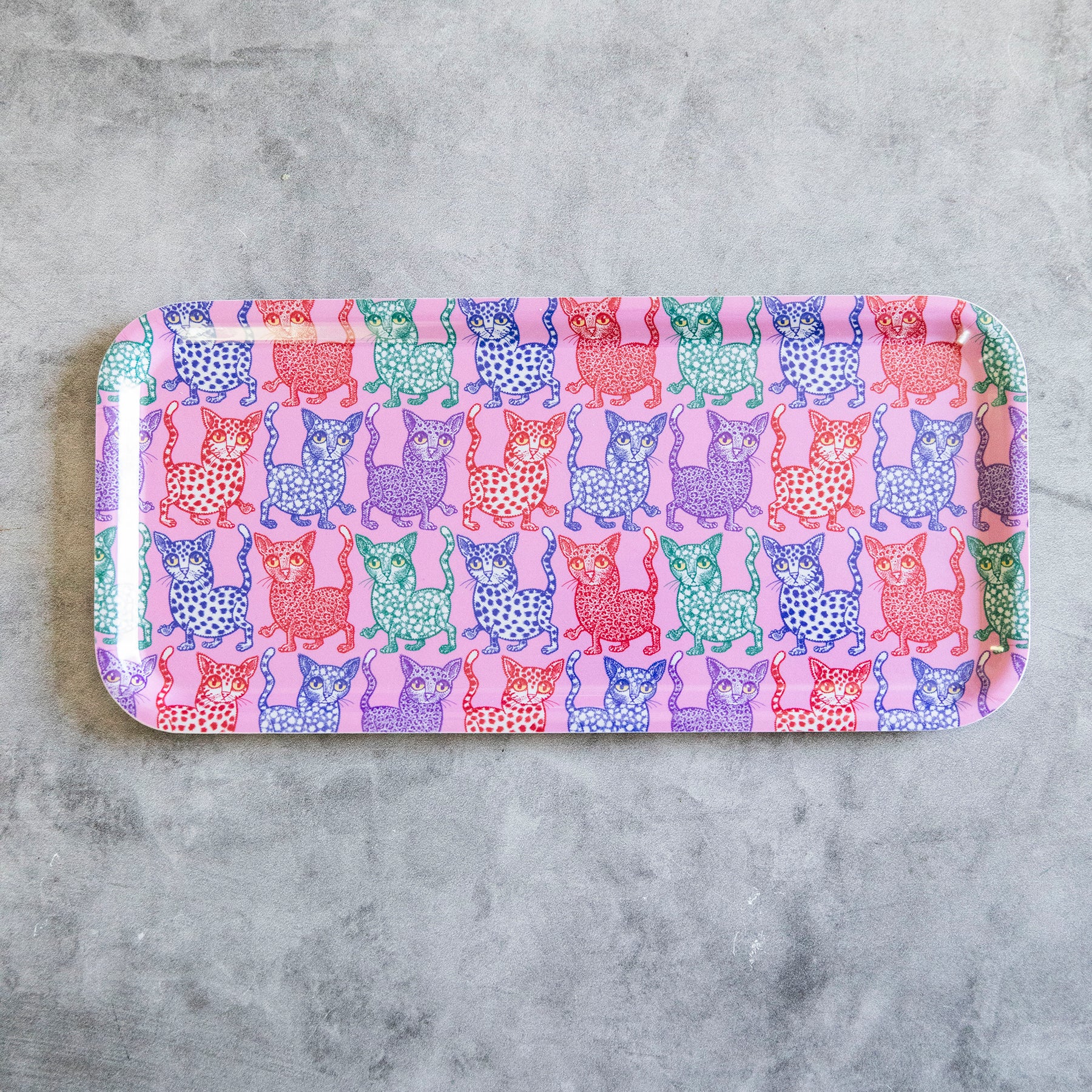 Pink Cat Attack Small Tray - Image 8