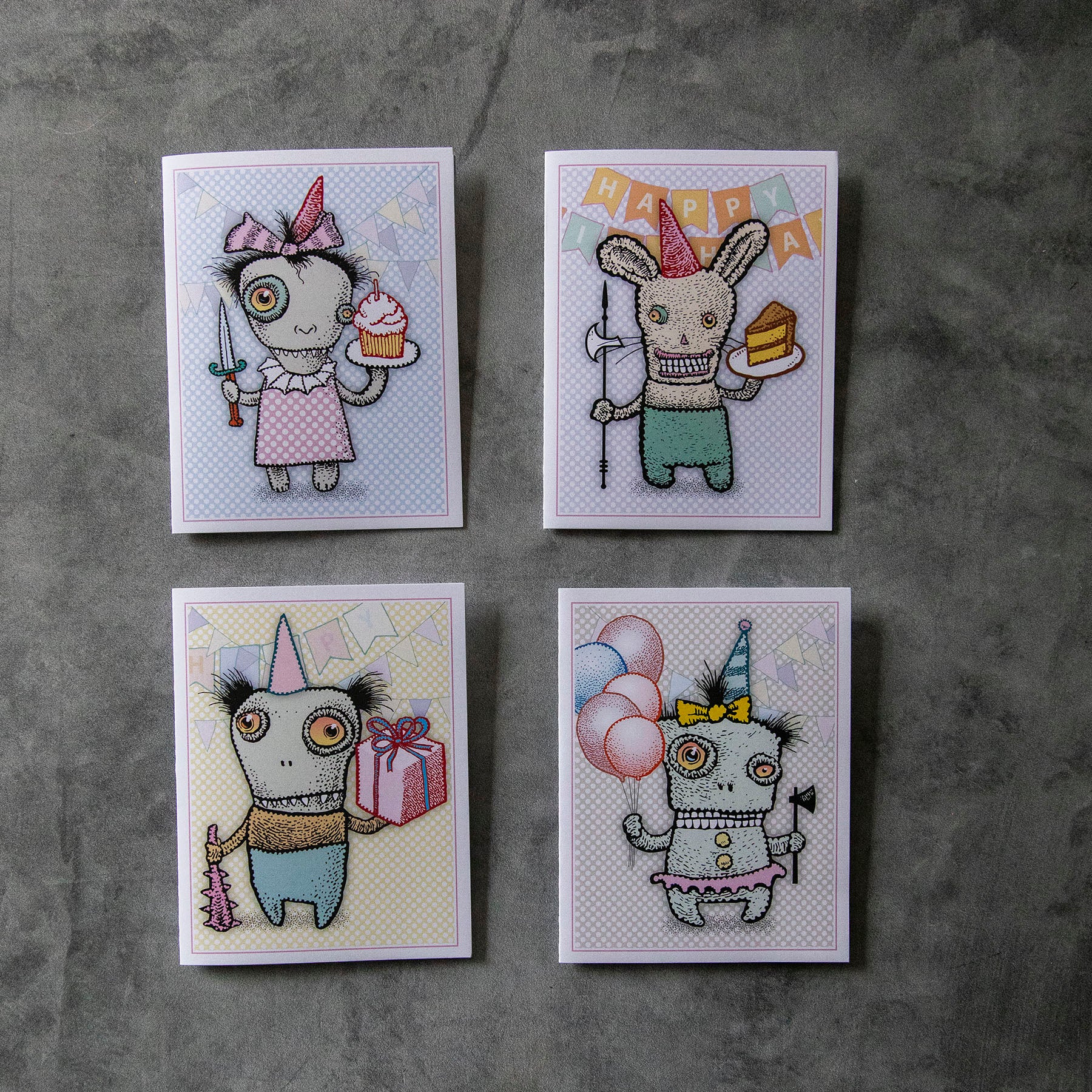 Ghastly Guardians Birthday Cards (12-Pack) - Image 4