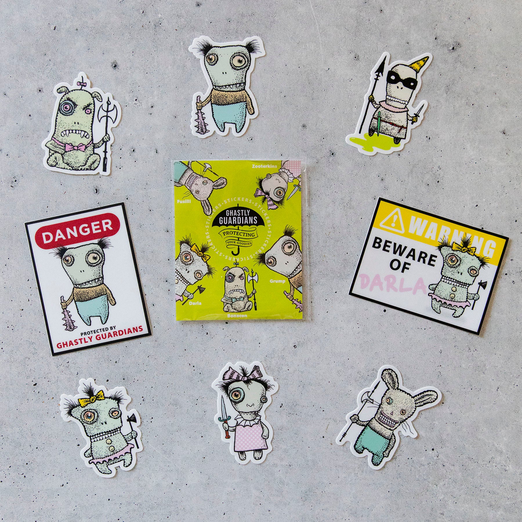 Ghastly Guardians Stickers