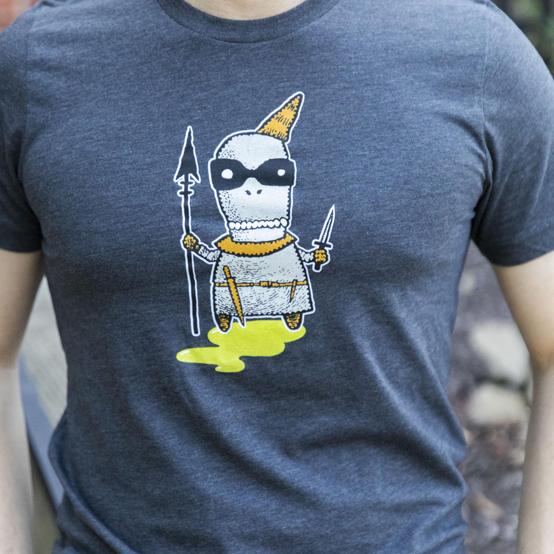 Ghastly Guardians Unisex T-Shirt - Toxic Glow - Image 2