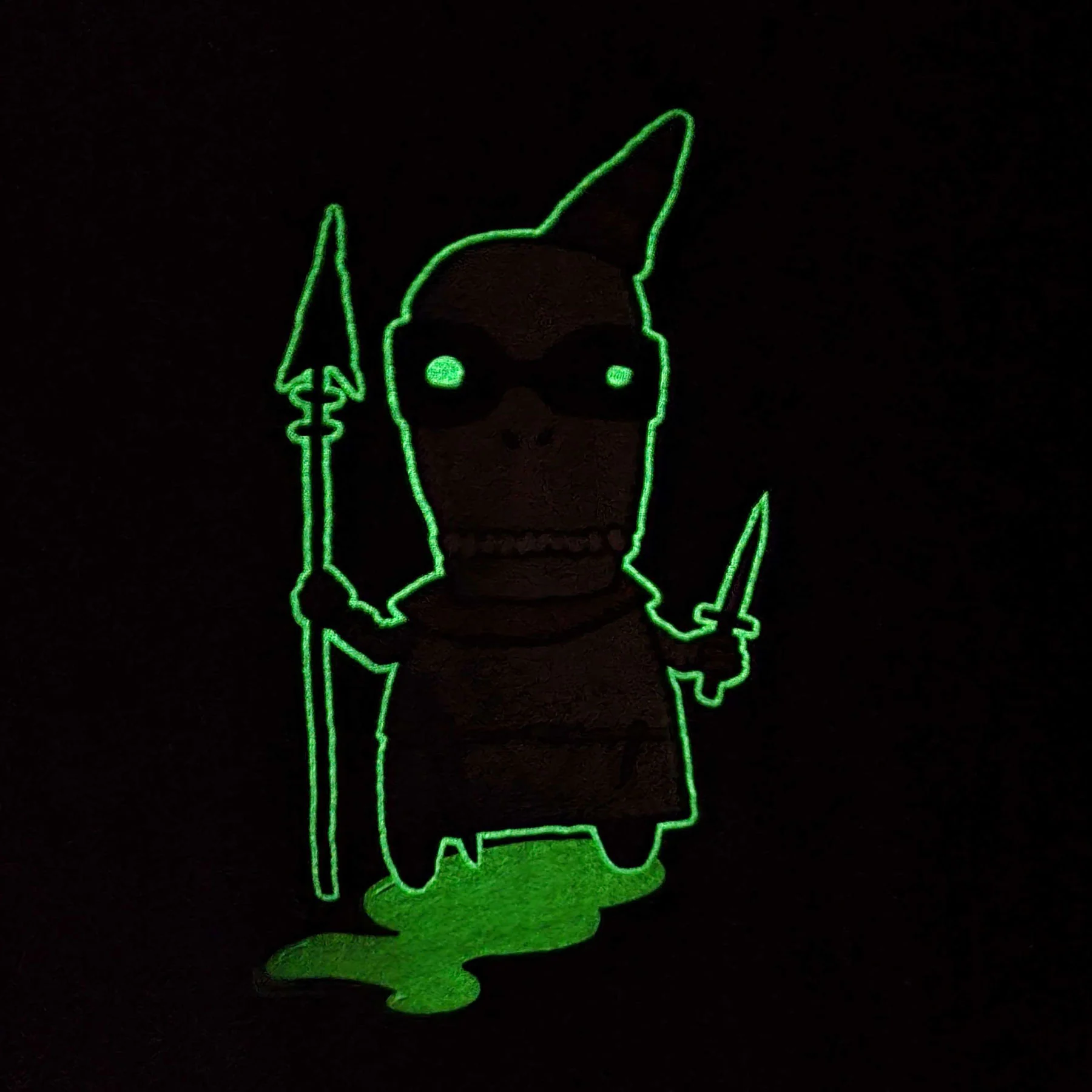 Ghastly Guardians Unisex T-Shirt - Toxic Glow - Image 4