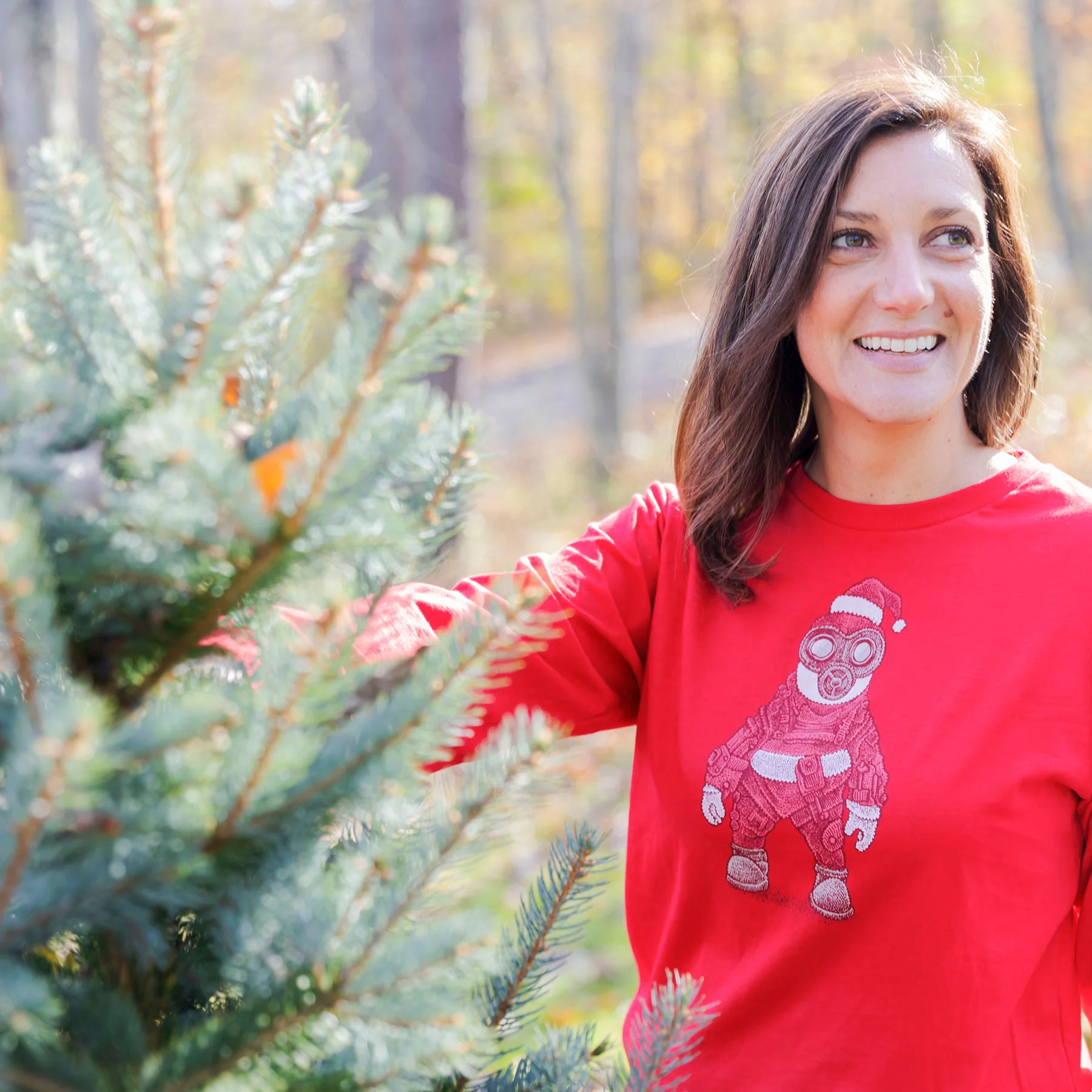 Hazmat Santa Long-Sleeve Unisex T-Shirt - Image 3