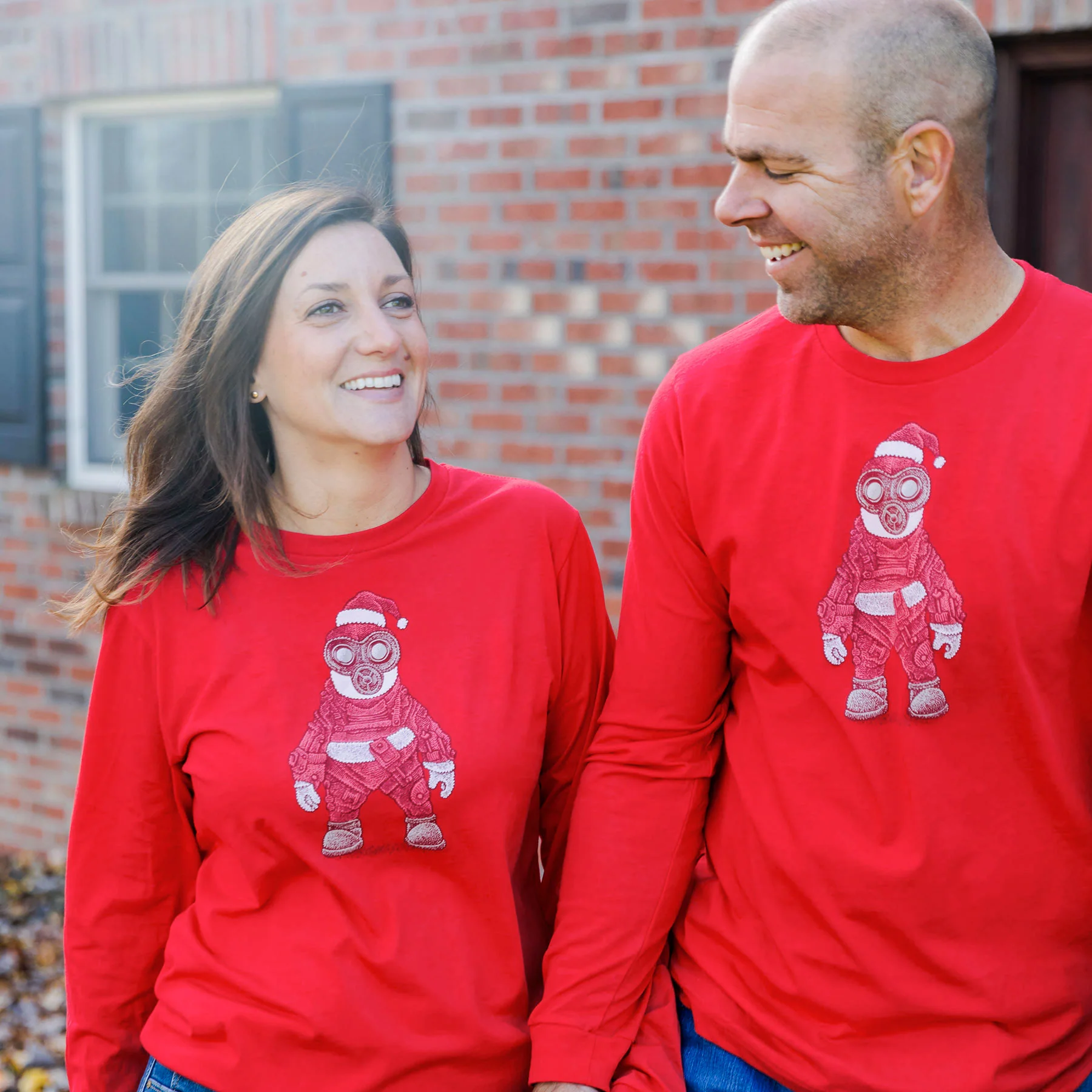 Hazmat Santa Long-Sleeve Unisex T-Shirt - Image 4