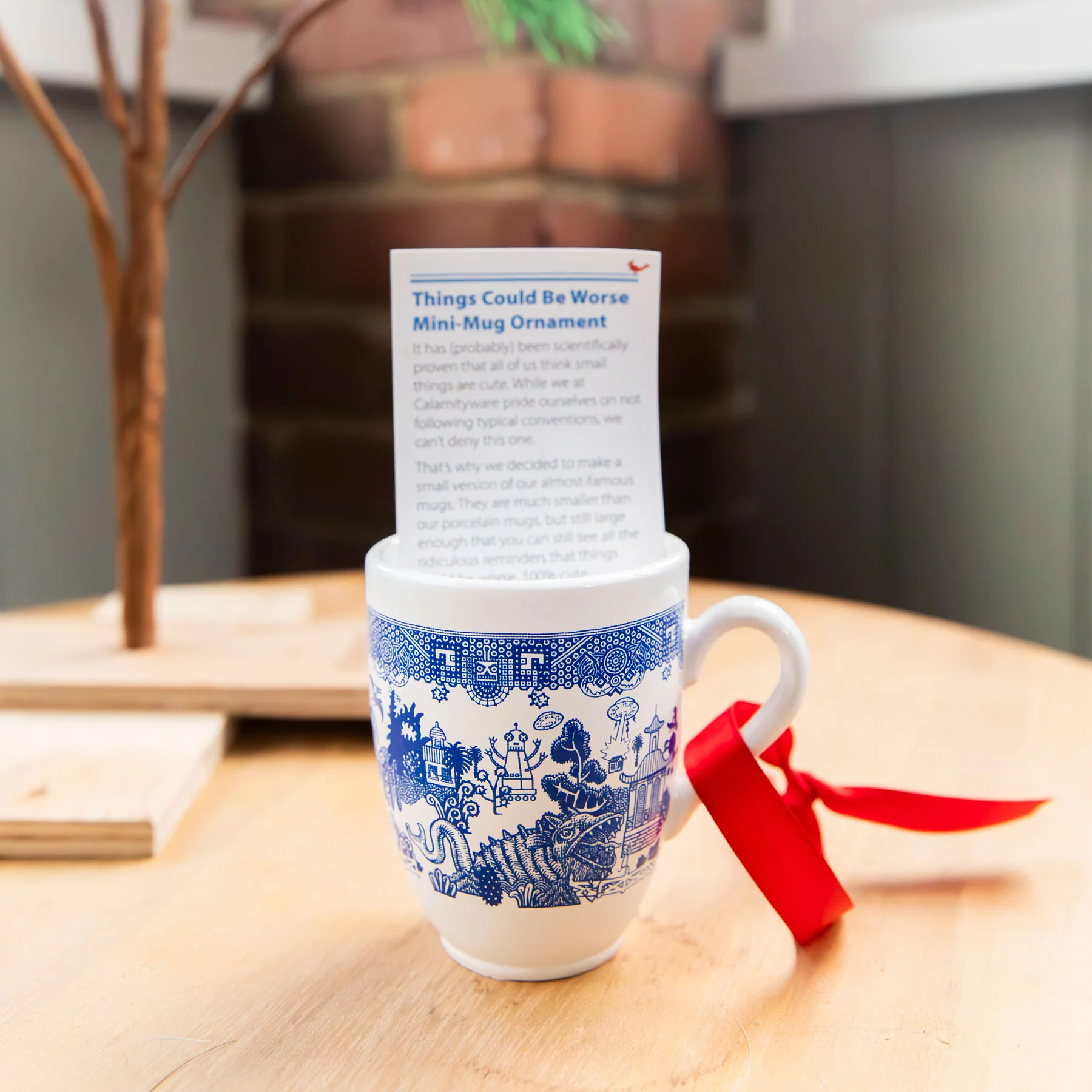 Things Could Be Worse Mini-Mug Ornament - Image 2